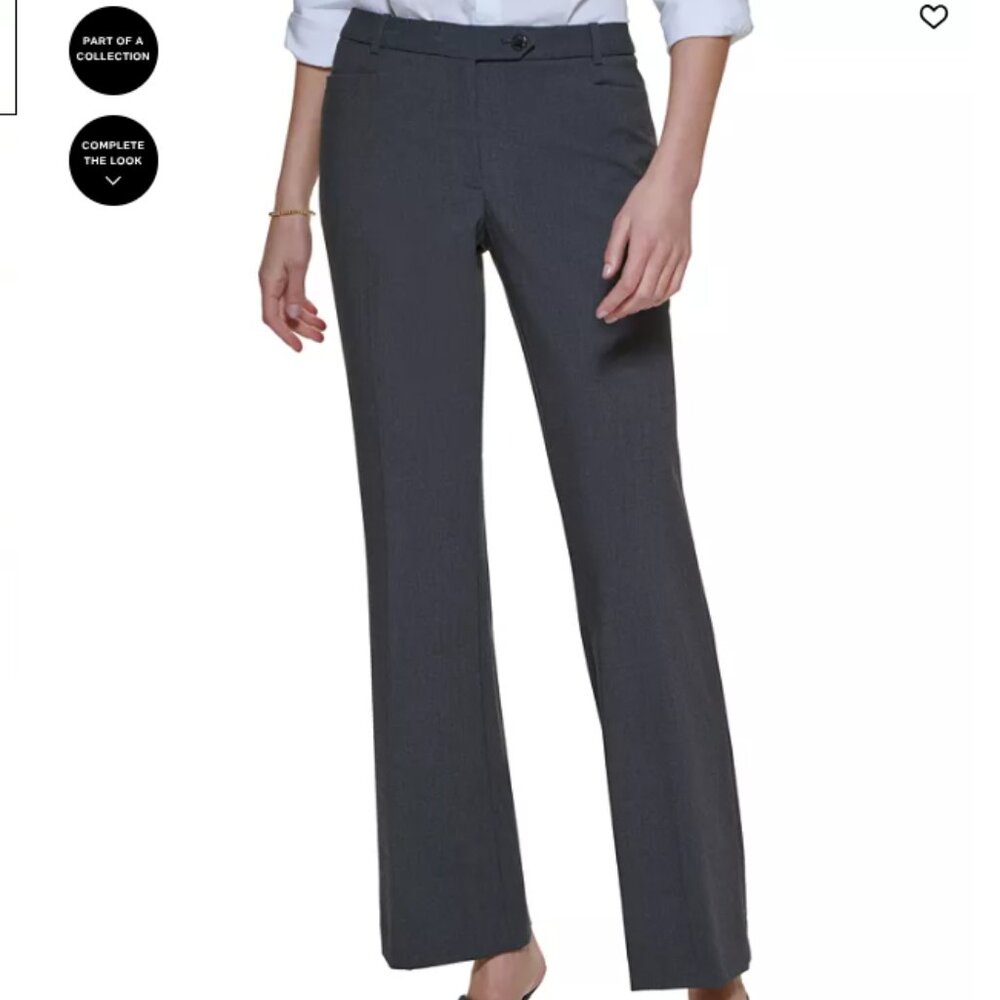 Calvin Klein Women's Modern Fit Dress Pants Charcoal EUC